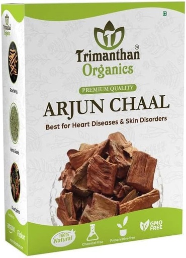 [BRSROATROYAWM3DL] Senta Organics Arjun ki Chaal - Terminalia Arjuna- Arjuna Tree Bark - Raw | Lowers Bad Cholesterol (400 GM).