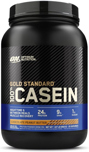[BRSWIYA3CQBQKE3Y] Optimum Nutrition Gold Standard 100% Micellar Casein Protein Powder, Slow Digesting, Helps Keep You Full, Overnight Muscle Recovery, Chocolate Peanut Butter, 1.87 Pound (Packaging May Vary)
