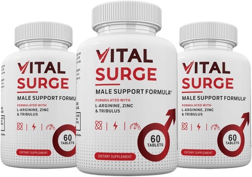 [BRSRAHD3DF6RUETG] Zonata (3 Pack) Vital Surge Pills, Vital Surge Male Supplement Advanced Formula, 180 Count