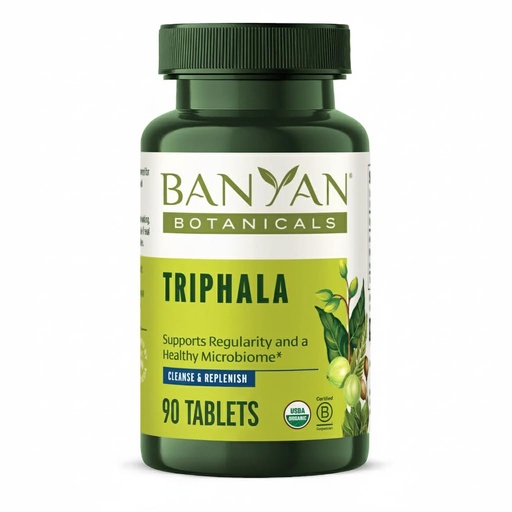 [BRSWIYQYO56GAHIV] Banyan Botanicals Organic Triphala Tablets - Gentle Daily Digestion & Colon Cleanse Support - Amla, Haritaki, Bibhitaki - Healthy Elimination, Detox & Gut Microbiome - 90 Tablets - Non-GMO, Vegan*