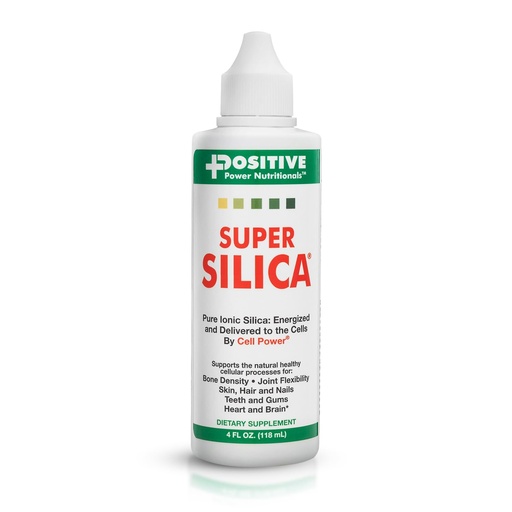 [BRSWIYAOBEJR23QV] Positive Power Nutritionals Super Silica Supplements (4oz) - Silica Mineral Supplements - Silica Liquid Supplement | Liquid Silica with Collagen Boosting Silicon | Silica Supplements for Hair Growth