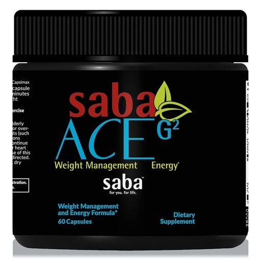 [BRSW2CA5AADRAFAU] Saba ACE G2- Thermogenic Energy Burn, Pre Workout, Metabolism, Focus, Concentration, with Capsimax, CarnoSyn, BioPerine, Green Tea Leaf Extract, for Men & Women -60 Capsules