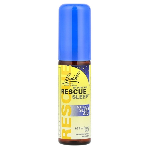 [BRSWIZY7AQAGE2Q3] Bach RESCUE SLEEP Spray 20mL, Natural Sleep & Stress Relief Aid, Homeopathic Flower Essence, Vegan, Free of Melatonin, Sugar, and Gluten, Non-Narcotic, Non-Habit Forming