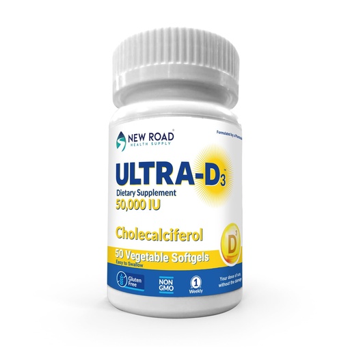 [BRSRAGQCBYJRMG3O] Once-Weekly Vitamin D3 50,000 IU Softgels, 50 Count Bottle, High Potency Vitamin D Supplement, Easy-to-Swallow, Extended Supply