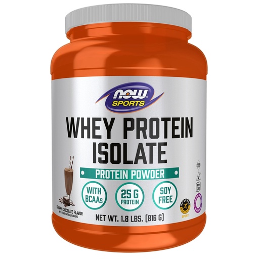[BRSWIY32CN4BYCL6] NOW Foods Whey Protein Isolate Protein Powder Chocolate, 816g