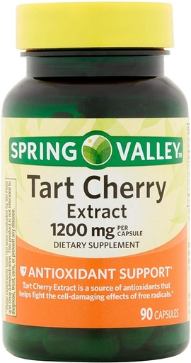 [BRSWIH36BEIBMF3U] Spring Valley Tart Cherry Extract for Joint Health, 1200 Mg, 90 Capsules