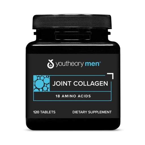 [BRSWIGI3PIPQE3Y3] Youtheory Men’s Joint Collagen - Hydrolyzed Collagen Peptides Capsules - with Amino Acids & Natural Ingredients - Supports Muscle & Joint Health* - 120 Tablets (60-Day Supply)
