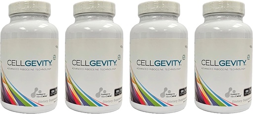 [BRSRAED7OB5A423U] Max International Advanced Glutathion Support avec RiboCeine & Antioxydants (120 capsules) 4 Pack (120 jours) Supporte la santé cellulaire (sans gluten et sans mélamine)