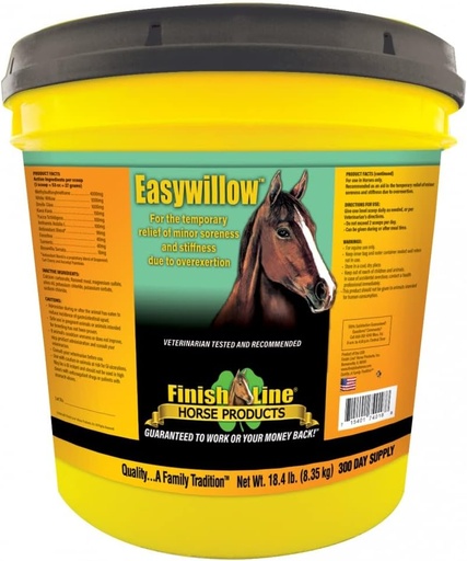 [BRSWIZIKCEAWODYV] Finish Line Easywillow Equine Supplement Size: 300 Day (18.4 lbs)