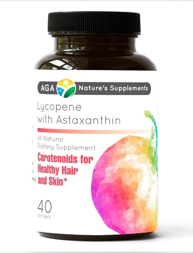 [BRSRAHAROQPRQALX] AGA Nature's Supplements Lycopene with Astaxanthin 40 Softgels