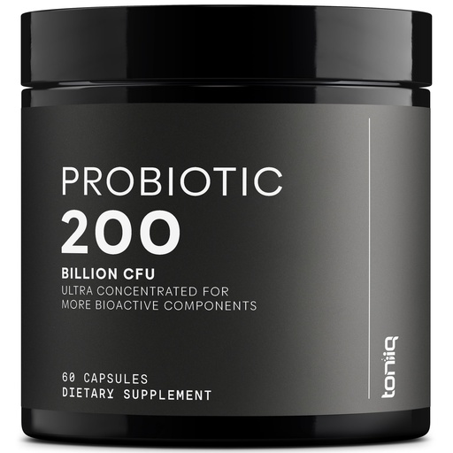 [BRSW2FI7OZ6GMET7] Toniiq 200 Billion CFU Probiotic Supplement 30 Verified Third-Party Tested Strains - Fully Shelf-Stable Probiotics Formula with Prebiotic Blend - Extended Release Capsules