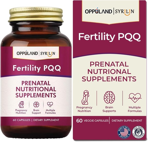 [BRSRAZQNAEOQOAD3] Fertilitat PQ-Prental Nutrial suplementaris-Supports Prenantal salut, Pregnència-60 Capsules