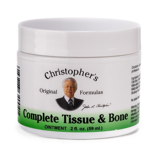 [BRSWIYQRAUHQG2LG] Christopher's Original Formulas Complete Tissue & Bone Ointment, Herbal Blend for Skin & Connective Tissue, 2 oz Jar
