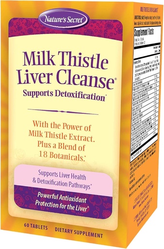 [BRSWIZL7BEPAGETC] Nature's Secret Milk Thistle Liver Cleanse Tabs, 60 ct