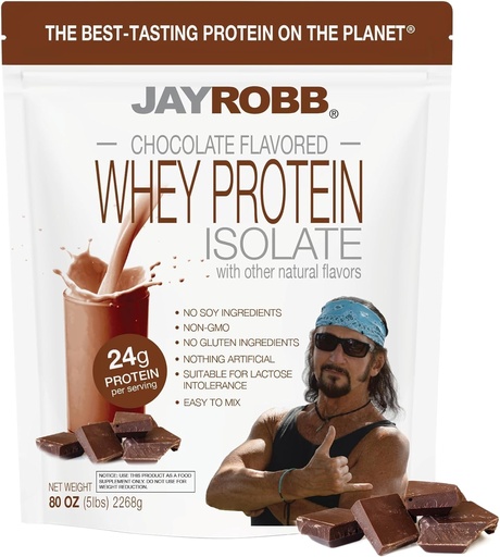 [BRSWIZABPINAYDTG] Jay Robb Whey Protein Chocolate Single Packet, 1.06 OZ