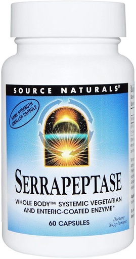 [BRSWIEYIC4MAIEDA] Serrapeptase Source Naturals, Inc. 60 VCaps