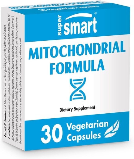 [BRSWIHQZBEBQY3DE] SuperSmart - Mitochondrial Formula (Advanced Formula) - with PQQ, R-Lipoic Acid, Acetyl-L-Carnitine - Mitochondrial Supplement | Non-GMO & Gluten Free - 30 Vegetarian Capsules