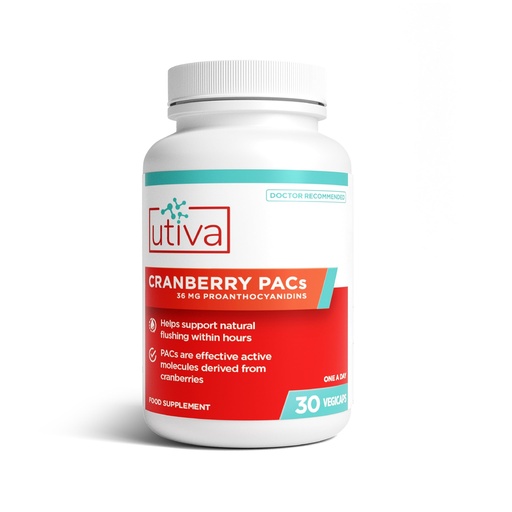 [BRSWGHAKC4GR4D35] Szio+ Utiva Cranberry PACs – Clinically Studied Ingredients 36mg PACs Extract - UTI Prevention for Women - Urinary Tract Health – Cranberry Supplement Pills for Bladder Health, 30 Vegi Capsules