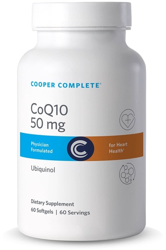 [BRSWKE3RDIMQO2AV] Cooper Complete Ubiquinol CoQ10 50 mg, Heart Health†, 120 Softgels Total