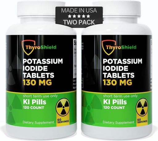 [BRSROHABAQDQGYIZ] Kálium Iodid tabletta - 130mg Jódos tabletta sugárzáshoz