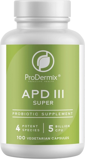 [BRSWIZQKAUGQGHA5] Kosher APD III Probiotic Supplement, Supports Occasional Constipation, Diarrhea, Gas & Bloating, 5 Billion CFUs Maintenance 100 Vegetarian Capsules