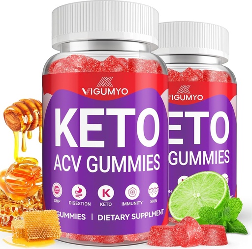 [BRSRAZQ5BN5A4EY7] Keto ACV Gummies 1500MG Kito Apple Cider Vinegar Công thức với dung dịch Pomegragnate Beet Juice Powder B12 Vegan Non GMO 120 Gummies