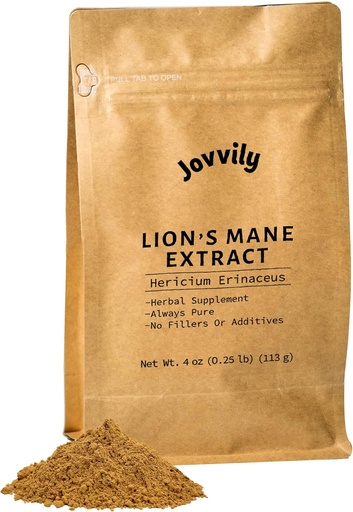 [BRSW2CD6PJ7GYYDX] Lion's Mane - 4 oz - Hericium Erinaceus Extract - Herbal Supplement - Always Pure