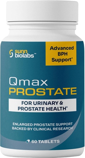 [BRSRMHD7CQCGEGTO] Qmax Prostate with Premium Saw Palmetto - Doctor Formulé supplément pour BPH, Prostate agrandie et soutien de flux urinaire - Prostate Health for Men