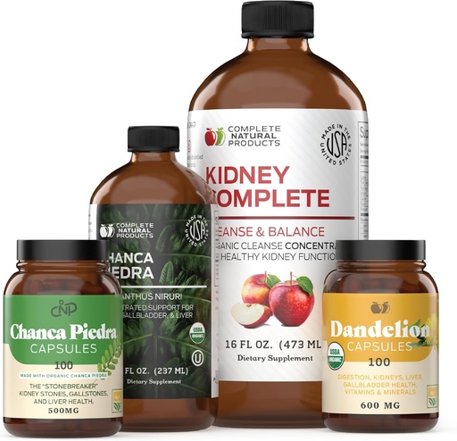 [BRSROHY7BV5GK2TF] Kidney Complete Bundle & Organic Chanca Piedra Extract 8oz Bundle