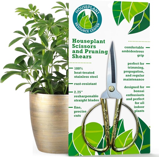 [BRSWYAY3CFYRSA3L] Premium Houseplant Scissors | 100% Stainless Steel, Ultra-Precise Garden Clippers for Propagation & Trimming | Rust-Resistant, Easy Clean Pruning Shears | Indoor & Outdoor | Comfortable & Ambidextrous