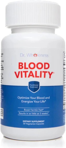 [BRSROFL6CEIAA2T2] Dr. Wholeness Blood Vitality | Daily Iron/Multivitamin Supplement | Boost Ferritin und Energie, effektivste Eisenergänzung, hohe Potenz, Nicht-Verhalten, keine Übelkeit und Bioverfügbarkeit | 30 Kapseln