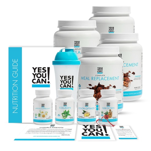 [BRSWG235OAMBACLD] Yes You Can! Transform Kit Complete Meal Replacement - Contains Meal Replacement Powder Shake and Natural Meal Replacement Supplements, Nutritional Healthy Meals Replacement (Chocolate - 60 Servings)