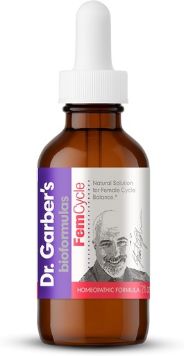 [BRSWIYQ5PIOWGDLO] Dr. Garber's Natural Solutions Fem Cyle Oral Drops - Gemmotherapy Liquid Supplement to Balance Hormones and Relieve PMS, PMDD, Hot Flashes, Menopause, and Menstrual Symptoms - 60ml
