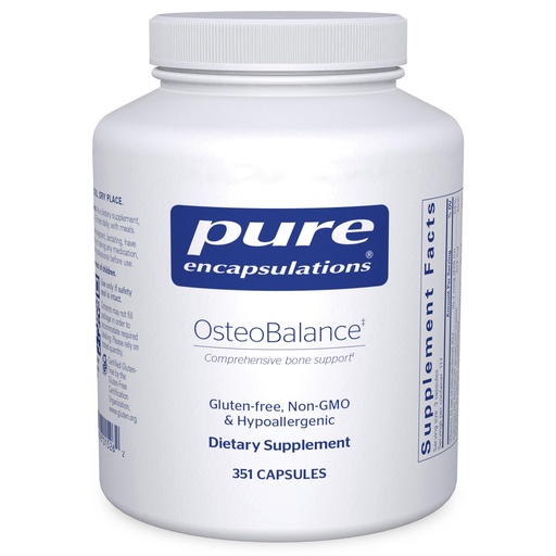 [BRSWIFACB54QIELO] Pure Encapsulations OsteoBalance | Hypoallergenic Supplement to Promote Calcium Absorption and Enhance Healthy Bone Mineralization* | 351 Capsules