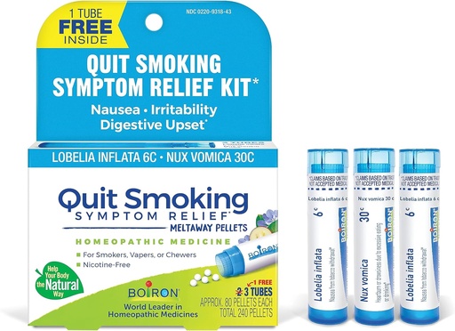 [BRSROGQOOIHA2F3H] Boiron prestať fajčiť Relief Kit pre nikotín príznaky z fajčenia, Vaping, alebo Chewing 
