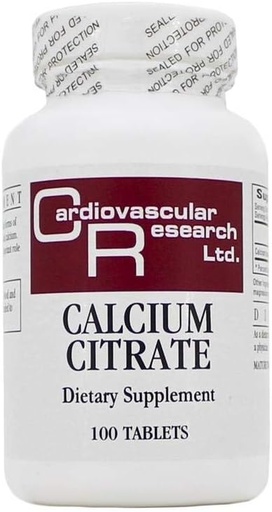 [BRSWI2TZCAFQEG34] Ekologiska formler Calcium Citrate 165 Mg 120 kapslar