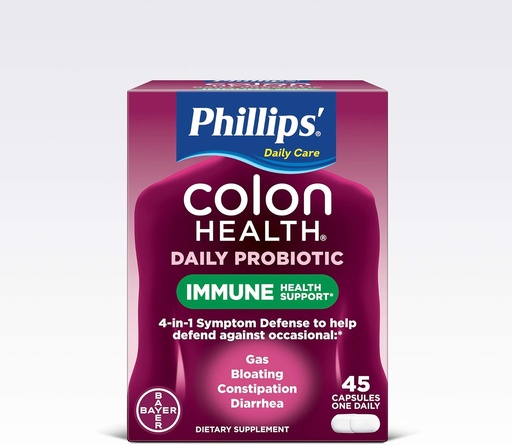 [BRSWGZAEOQAR6CL5] Phillips' Colon Health Probiotic Supplement, 45 Count