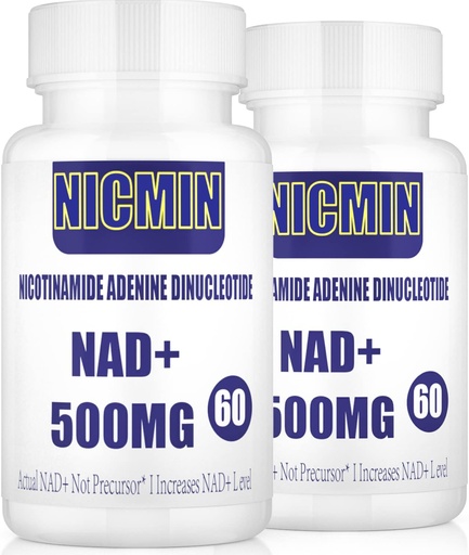 [BRSRMH3QBZ6Q43LZ] 800MG NAD+ lipossomal com TMG 300MG, suplemento NAD+ real, aumento de absorção superior NAD Plus para energia celular, envelhecimento saudável e reparo muscular 120 cápsulas (Pacote de 2)