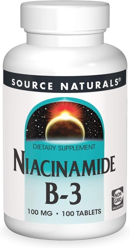 [BRSWIYT3OMAGGEDG] Source Naturals Niacinamide B-3, 100 mg Dietary Supplement - 100 Tablets
