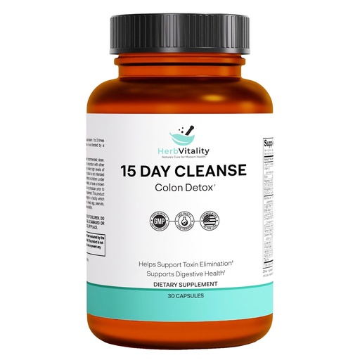 [BRSRAGA2AV7B4YD6] 15-Day Colon Cleanse – Detox & Gut Health Support with Probiotics, Aloe Vera, Licorice Root & Psyllium Husk – Supports Digestive, Immune, and Kidney Health for Men & Women (1)