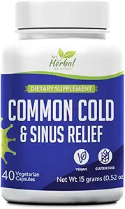 [BRSROBL5AF5RGDT5] Common Cold Supplement - Sinus Pressure and Congestion Relief - Relief from Runny Nose, Sneezing, Sore Throat and Coughing - Fast Acting - 100% Natural and Herbal Supplement