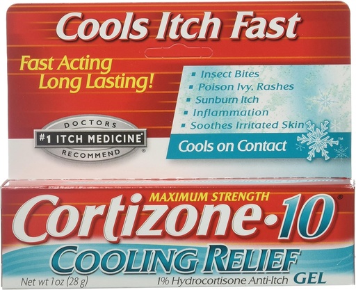 [BRSWIF35BYMAY2QV] Cortizone-10 Cooling Relief Anti-Itch Gel 1 oz (Pack of 3)