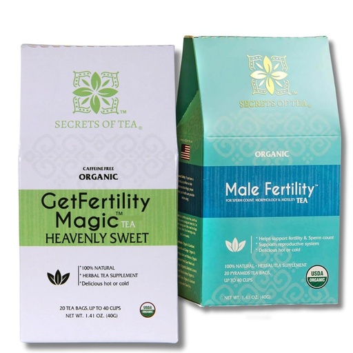 [BRSWGHQNOUPAYHLD] Secrets of Tea- Fertility Tea For Men And Women- USDA Organic- Delicious 40 Biodegradable Sachets