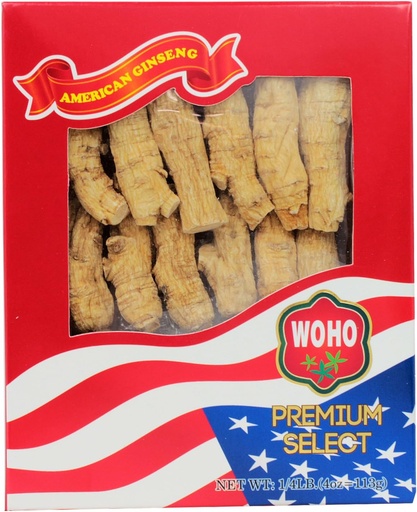 [BRSWECQQCMCREH3L] Woho American Ginseng Root Half Short Large (#131.4) 4 oz Box
