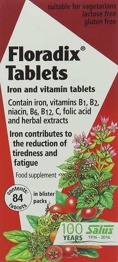 [BRSWKZYOO4IRMAL2] (2 Pack) - Floradix - Floradix Iron | 84's | 2 Pack Bundle