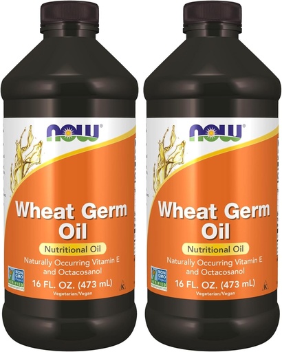 [BRSRAY3ROAMQ4DQV] NOW Supplements, Wheat Germ Oil with Essential Fatty Acids (EFAs), Nutritional Oil, 16-Ounce (Pack of 2)