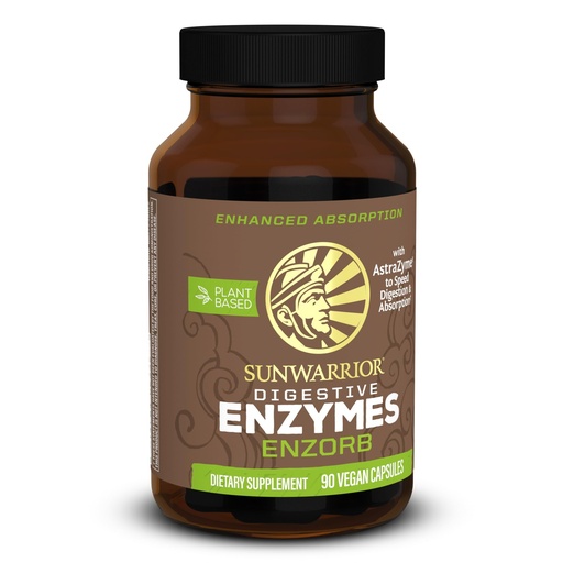[BRSWGFQLC4MQIYL2] Sunwarrior Digestive Enzymes Probiotic | Plant Based & Vegan with Spore Based Probiotic Essential Supplements to Support Optimal Health for Men & Women Digestive Enzyme Supplements | Enzorb
