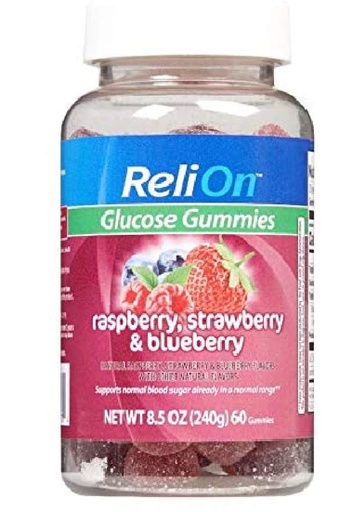 [BRSWGGLRCQMWO3L7] Relion Glummies Raspberry, Strawberry, dan Blueberry - 60 Count Bottle