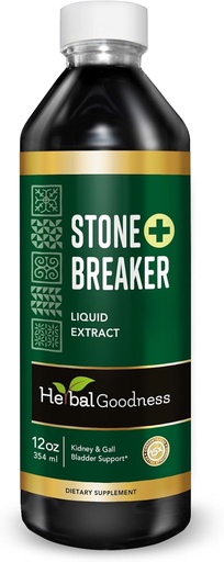 [BRSROGAECEPAGF3F] Herbal Goodness Stone Breaker - Orgânico Chanca Piedra Stone Kidney Breaker e Dissolver com limpeza da vesícula biliar para rim e vesícula biliar Cristal Flush (12.00 Fl Oz (Pacote de 1))