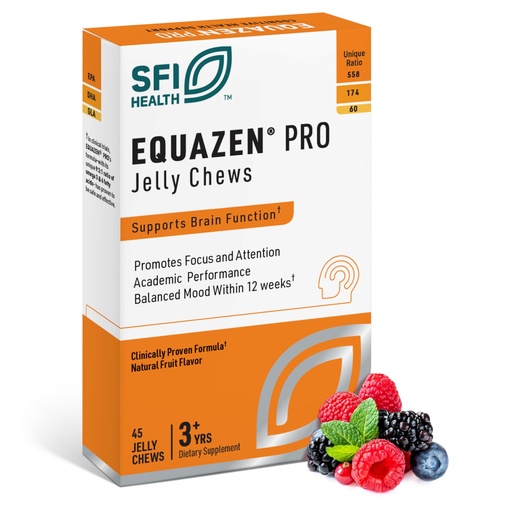 [BRSRM2YQBZ5AKEL3] Equazen Pro SFI Health Fish Oil Jelly Chews - Omega 3 & Omega 6 for Kids & Teens - EPA, GLA & DHA for Kids Mood, Memory & Focus Support - Optimized for Bioavailability & Absorption (45 Jelly Chews)